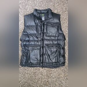Burton Black Quilted Puffer Vest with Front Pockets